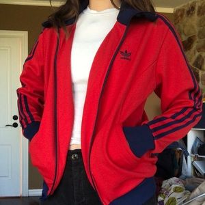 SOLD Vintage Red&Blue Adidas Track Jacket